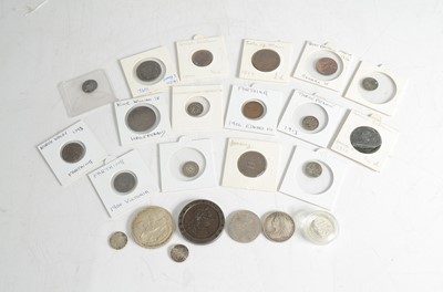 Lot 87 - A collection of British early milled and Victoria Copper and Silver coinage