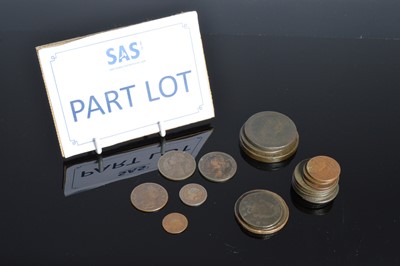 Lot 97 - A small collection of 18th and 19th century British copper coins and tokens