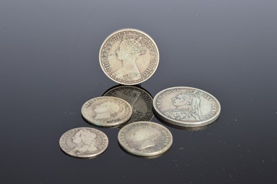 Lot 98 - Seven antique British silver coins