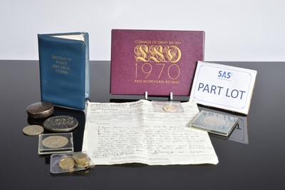 Lot 99 - A small collection of coins and medallions