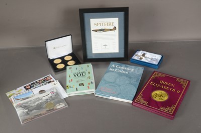 Lot 101 - A collection of Gold plated and silver proof coins