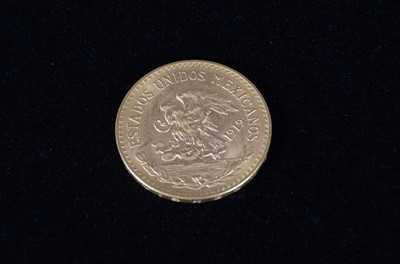 Lot 104 - A Mexico Gold 20 Pesos Coin