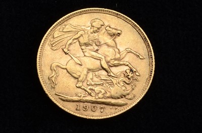 Lot 107 - An Edward VII Full Gold Sovereign