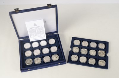 Lot 110 - A collection of twenty five Silver Proof Crown size coins