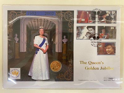 Lot 112 - A Queen Elizabeth full sovereign commemorative coin cover