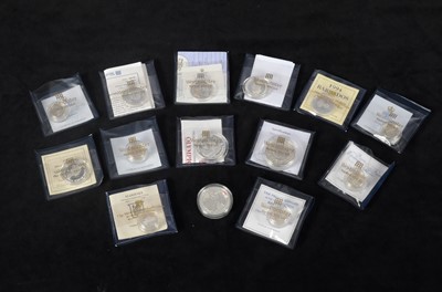 Lot 115 - A collection of fourteen world Silver proof coins