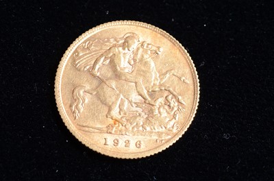 Lot 124 - A George V half sovereign