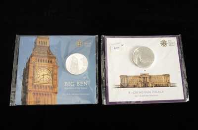 Lot 135 - Two 2015 Royal Mint £100 silver coins