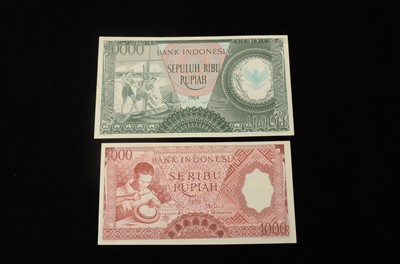 Lot 158 - A collection of two Bank Indonesia banknotes