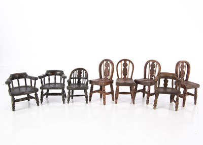 Lot 243 - A quantity of recent dolls' house furniture and chattels