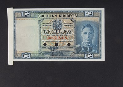 Lot 169 - Specimen Bank Note: Southern Rhodesia specimen 10 Shillings