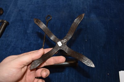 Lot 57 - A group of six Goffering Irons