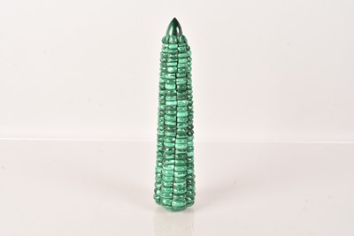Lot 207 - A Malachite Corn on the Cob Sculpture