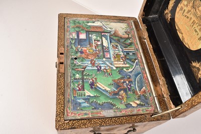 Lot 454 - A large Chinese Tea Caddy