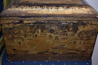 Lot 454 - A large Chinese Tea Caddy