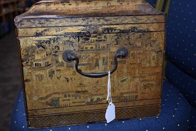 Lot 454 - A large Chinese Tea Caddy