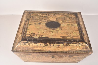 Lot 454 - A large Chinese Tea Caddy