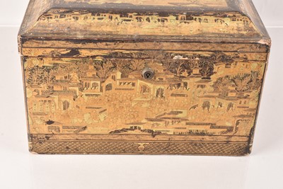 Lot 454 - A large Chinese Tea Caddy