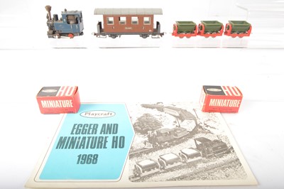 Lot 8 - Eggerbahn Liliput H0e gauge Locomotive and rolling stock (5)
