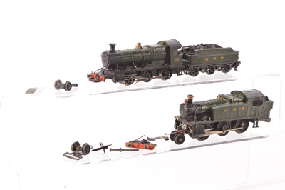 Lot 15 - Pair of TT Gauge kitbuilt GWR green Locomotives (2)