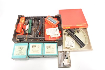 Lot 19 - Tri-ang and Tri-ang- Hornby repainted Locomotives and Coaches and various wagons and Accessories and Super 4 and System 6 Track (qty)
