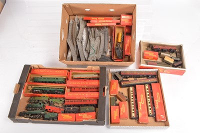 Lot 23 - Tri-ang 00 gauge and other Locomotives rolling stock and track (qty in 4 boxes)
