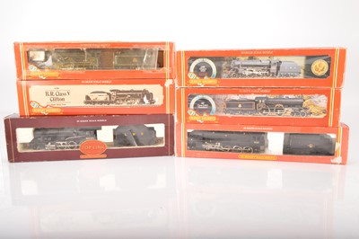 Lot 88 - Hornby  00 gauge Steam  Locomotives and tenders in black liveries in original boxes (6)