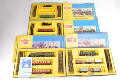 Lot 196 - Four Hornby-Dublo 00 Gauge 2-Rail Train Sets (4)