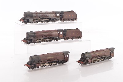 Lot 205 - Four Hornby-Dublo 00 Gauge 3-Rail LMS maroon Duchess of Atholl Locomotives and two Tenders (6, including tenders)