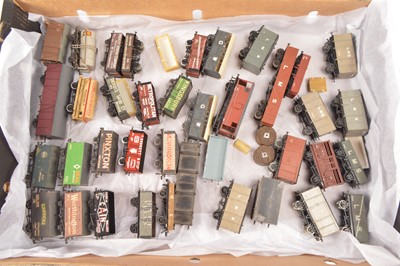 Lot 233 - Kitbuilt and modified RTR 00 Gauge LMS GWR and Private Owners wagons and Vans,(37)