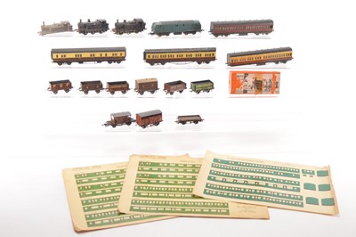 Lot 240 - Stewart Reidpath Hambling's and Playcraft Locomotives with Bonds or similar Coaches and  RTR and kitbuilt wagons (22)