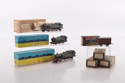 Lot 245 - Graham Farish 00 Gauge GWR green 2-6-2T and Pannier Tanks  and Rolling Stock (7)