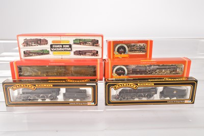 Lot 283 - Hornby Mainline 00 gauge  steam Locomotives in black BR livery and original boxes (6)