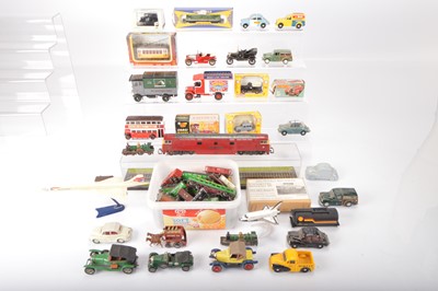 Lot 305 - Lima 00 gauge Diesel Locomotive with Lone Star 000 gauge items and assorted diecast vehicles (qty in 1 box)