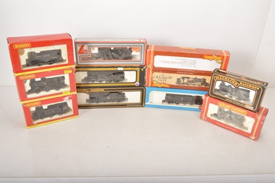 Lot 308 - Airfix Mainline Hornby and other  00 gauge Steam Tank  Locomotives in black liveries in original boxes (11)