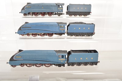 Lot 311 - Hornby Bachmann  00 gauge Steam Locomotives and tenders in LNER Garter blue liveries (3)