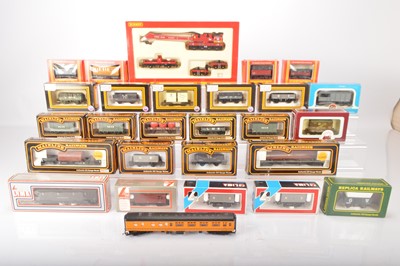 Lot 320 - Mainline Dapol Hornby  00 gauge Wagons and coaches in original boxes  (27)