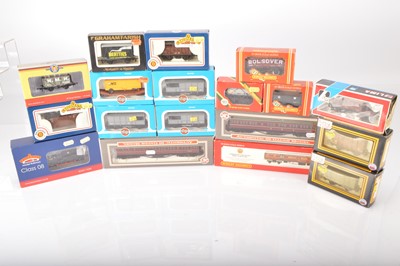 Lot 331 - Bachmann Airfix Hornby Dapol and other Locomotive and rolling stock all in original boxes 00 gauge (18)