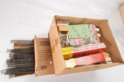 Lot 335 - Hornby and other Controllers 00 gauge track and track accessories (qty in 2 boxes)