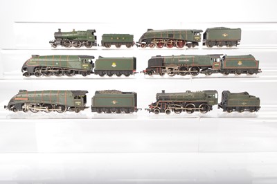 Lot 336 - Hornby Mainline 00 gauge Steam Locomotives and tenders in  Green liveries (6)