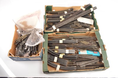 Lot 346 - Hornby Lima Peco 00/H0 gauge track items ( 297 pieces)