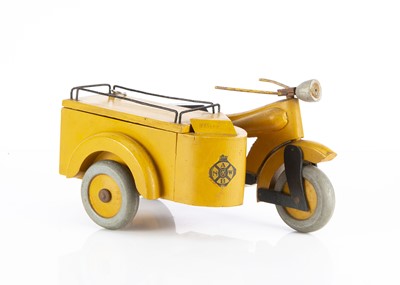 Lot 316 - An 1950s wooden ANWB Wegenwacht Dutch breakdown motorcycle and sidecar