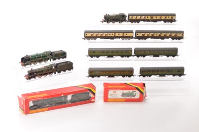Lot 394 - Hornby Lima Grafar Steam Locomotives and coaches 00 gauge (12)