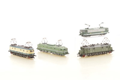 Lot 403 - Four Rivarossi Archive HO Gauge unboxed French and German Twin Pantograph Electric Locomotives  one unpowered (4)