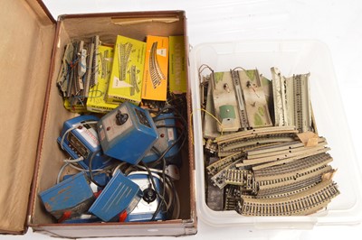 Lot 416 - Marklin H0 gauge Controllers and 3-rail/stud track (qty in 2 boxes)