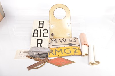 Lot 457 - Selection of metal and paper Railway memorabilia (10)