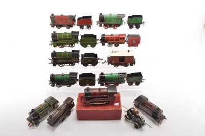 Lot 497 - Various Hornby 0 Gauge Clockwork Tank and Tender Locomotives (20)