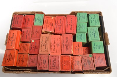 Lot 498 - Hornby 0 Gauge pre and post war boxed Rolling Stock (33)