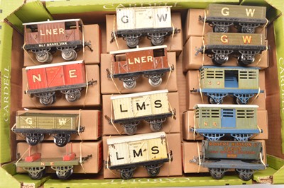 Lot 525 - Hornby 0 Gauge mixed group of pre 1930 Goods wagons (13)