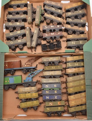Lot 532 - Hornby 0 Gauge group of Goods wagons (45)